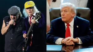 Descubra a música natalina do AC/DC sobre Trump agora