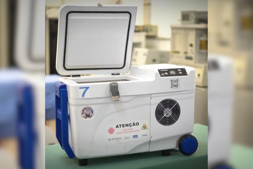 Caixa brasileira inova em transporte de órgãos reduzindo desperdício em até 6% hoje