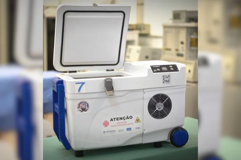 Caixa brasileira inova em transporte de órgãos reduzindo desperdício em até 6% hoje